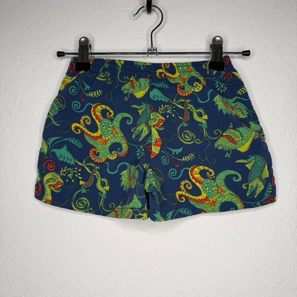 Patagonia Baby Baggies Sea Creature Print Nylon Shorts Blue Green Size 18M - Picture 2 of 4